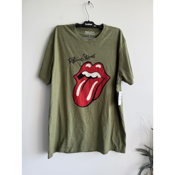 Lucky Brand Tops - Lucky Brand Rolling Stones Graphic Tee Olivine Green L Nordstrom 120714